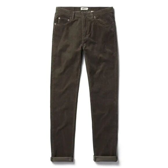 NWOT Taylor Stitch Slim Foundation Pant Cord Organic Espresso Brown W28 Corduroy - Picture 1 of 10